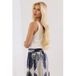 Dzianinowy top z ozdobnym splotem