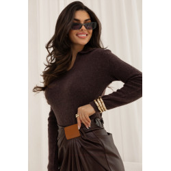 SWETER Z ALPAKI Z KOŁNIERZYKIEM