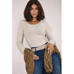 DZIANINOWY SWETER Z KOLEKCJI BASIC