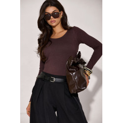 DZIANINOWY SWETER Z KOLEKCJI BASIC