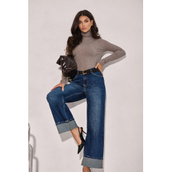 DOPASOWANY GOLF Z PRĄŻKOWANEJ DZIANINY