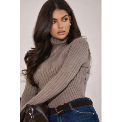 DOPASOWANY GOLF Z PRĄŻKOWANEJ DZIANINY