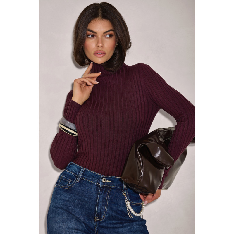 DOPASOWANY GOLF Z PRĄŻKOWANEJ DZIANINY