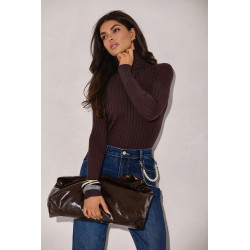 DOPASOWANY GOLF Z PRĄŻKOWANEJ DZIANINY