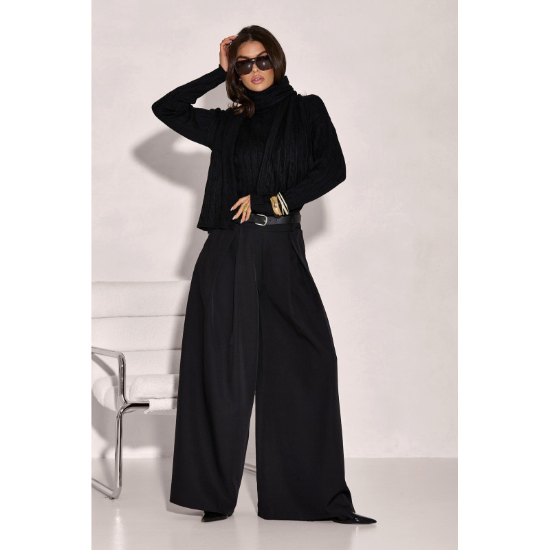 WARKOCZOWY SWETER Z SZALIKIEM