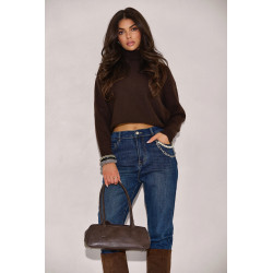 OVERSIZOWY SWETER Z GOLFEM