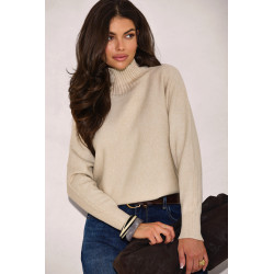 OVERSIZOWY SWETER Z GOLFEM