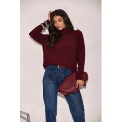 OVERSIZOWY SWETER Z GOLFEM