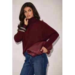 OVERSIZOWY SWETER Z GOLFEM