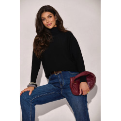 OVERSIZOWY SWETER Z GOLFEM