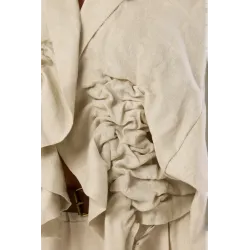 Narzutka kimono z bufiastymi rękawami i marszczeniem