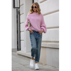 SWETER Z BUFIASTYMI RĘKAWAMI