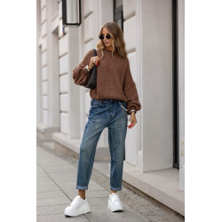 SWETER Z BUFIASTYMI RĘKAWAMI