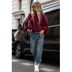 SWETER Z BUFIASTYMI RĘKAWAMI