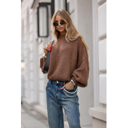 SWETER Z BUFIASTYMI RĘKAWAMI
