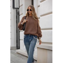 SWETER Z BUFIASTYMI RĘKAWAMI