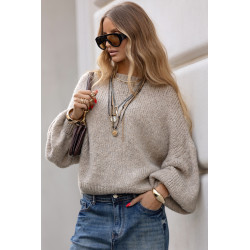 SWETER Z BUFIASTYMI RĘKAWAMI