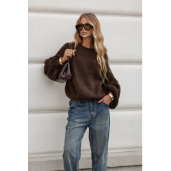 SWETER Z BUFIASTYMI RĘKAWAMI