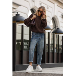 SWETER Z BUFIASTYMI RĘKAWAMI