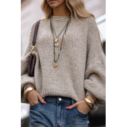SWETER Z BUFIASTYMI RĘKAWAMI
