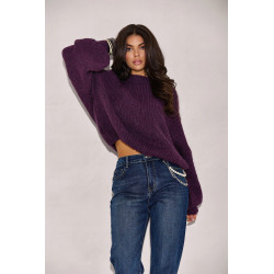 SWETER Z BUFIASTYMI RĘKAWAMI