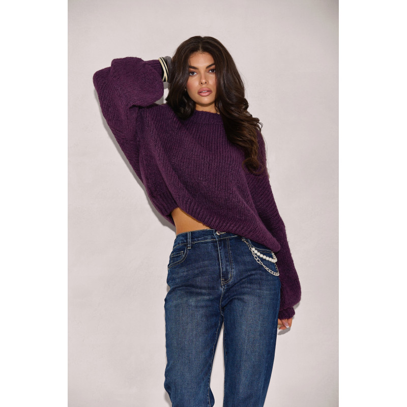 SWETER Z BUFIASTYMI RĘKAWAMI