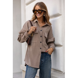 SZTUKSOWA KOSZULA Z FALBANAMI