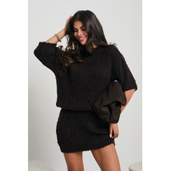 KOMPLET Z DZIANINY BOUCLE