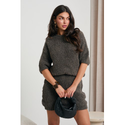 KOMPLET Z DZIANINY BOUCLE