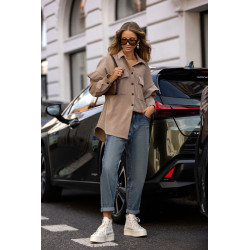 SZTUKSOWA KOSZULA Z FALBANAMI