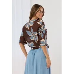 Koszula oversize w liście