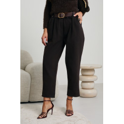 SPODNIE O PROSTYM KROJU Z PASKIEM