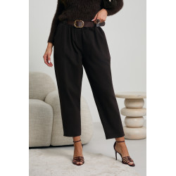 SPODNIE O PROSTYM KROJU Z PASKIEM