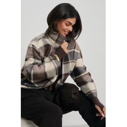 OVERSIZOWA KURTKA W KRATĘ