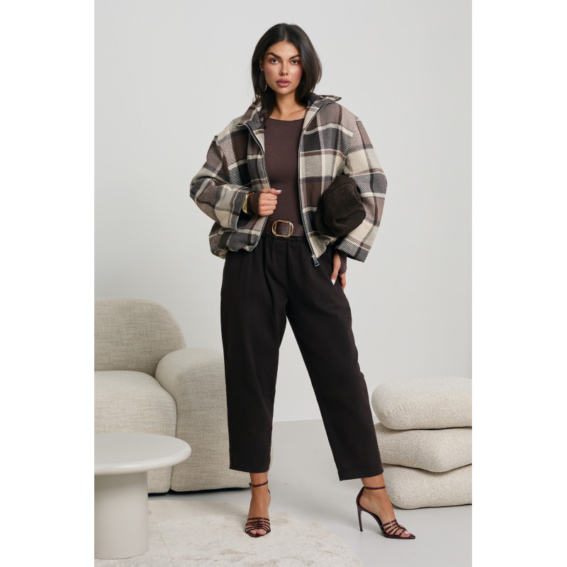 OVERSIZOWA KURTKA W KRATĘ