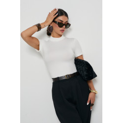 BODY Z ELASTYCZNEJ DZIANINY ZE STÓJKĄ