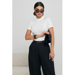 BODY Z ELASTYCZNEJ DZIANINY ZE STÓJKĄ