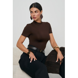 BODY Z ELASTYCZNEJ DZIANINY ZE STÓJKĄ