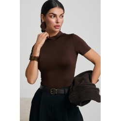 BODY Z ELASTYCZNEJ DZIANINY ZE STÓJKĄ