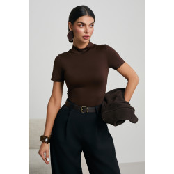 BODY Z ELASTYCZNEJ DZIANINY ZE STÓJKĄ