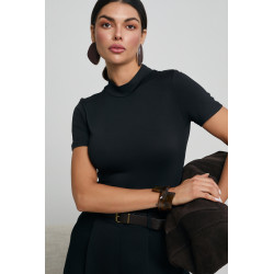 BODY Z ELASTYCZNEJ DZIANINY ZE STÓJKĄ