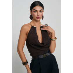 KARBOWANE BODY HALTER Z NASZYJNIKIEM