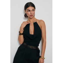 KARBOWANE BODY HALTER Z NASZYJNIKIEM