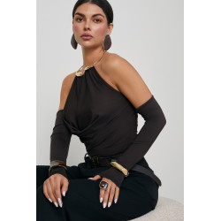 BODY HALTER Z NASZYJNIKIEM I ODKRYTYMI RAMIONAMI