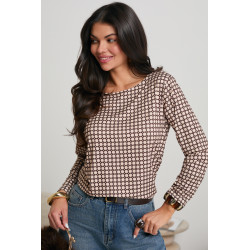 BLUZKA Z GEOMETRYCZNYM PRINTEM