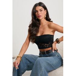 KORONKOWY TOP BANDEAU