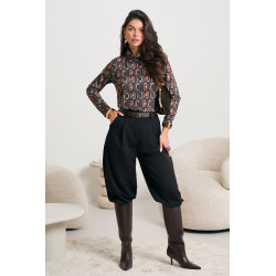 BLUZKA W GEOMETRYCZNE WZORY Z GOLFEM