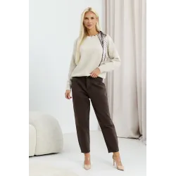 Jeansy mom fit z wysokim stanem