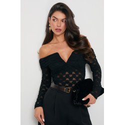 KORONKOWE BODY  Z DEKOLTEM TYPU CARMEN