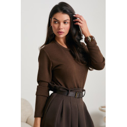 SUKIENKA ZE SWETROWĄ GÓRĄ I SPÓDNICĄ Z PASKIEM